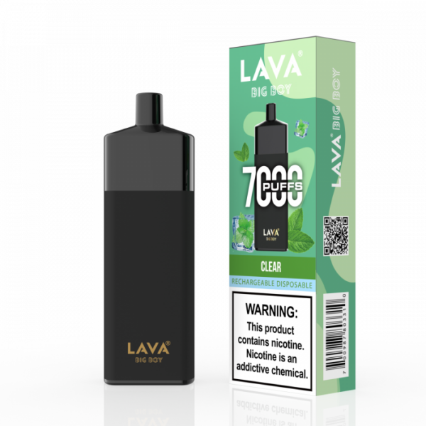lava big boy disposable clear