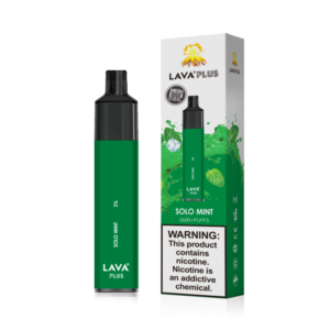 lava plus disposable vape 2600 puffs solo mint