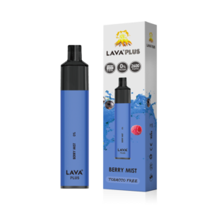 lava plus disposable vape tobacco free 0% nic 2600 puffs berry mist