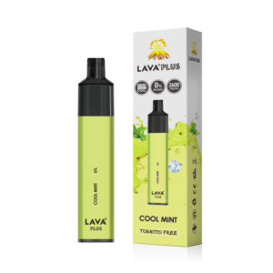 lava plus disposable vape tobacco free 0% nic 2600 puffs cool mint