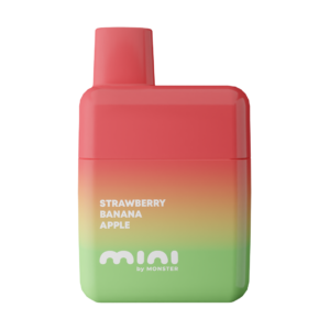 mini by monster disposable 800 puffs strawberry banana apple